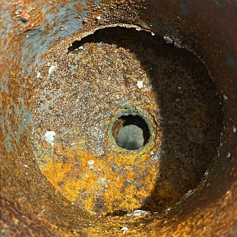 Vintage cast iron planter